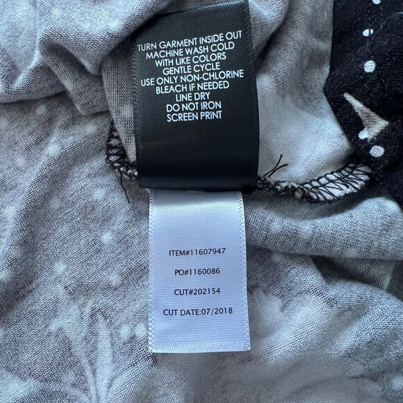 Torrid Dress Size 0/0X Mini Jersey Wrap Floral Rose Polka Dot Black White Pink - Picture 9 of 10